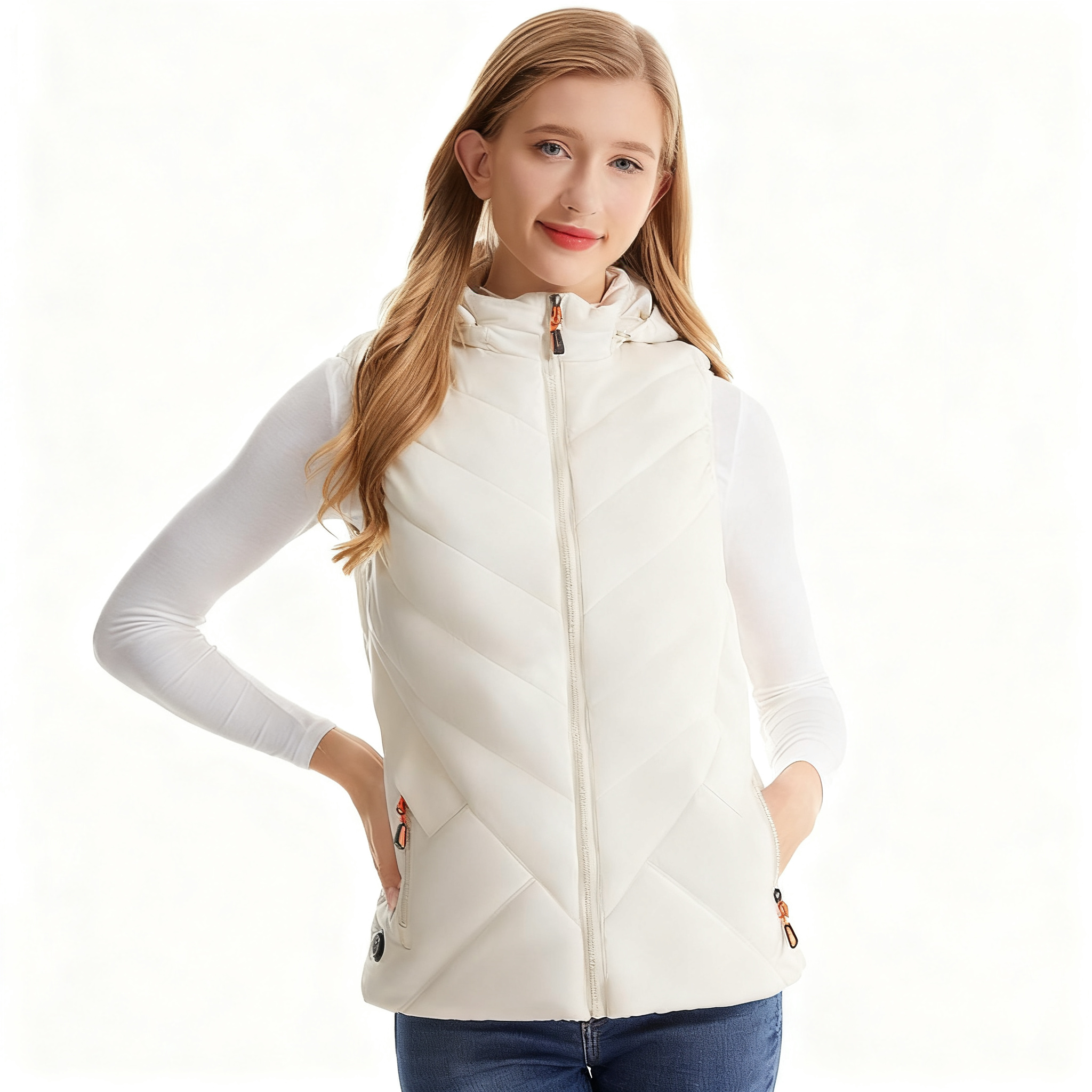 Women's Smart Electric Heated Hooded Vest
