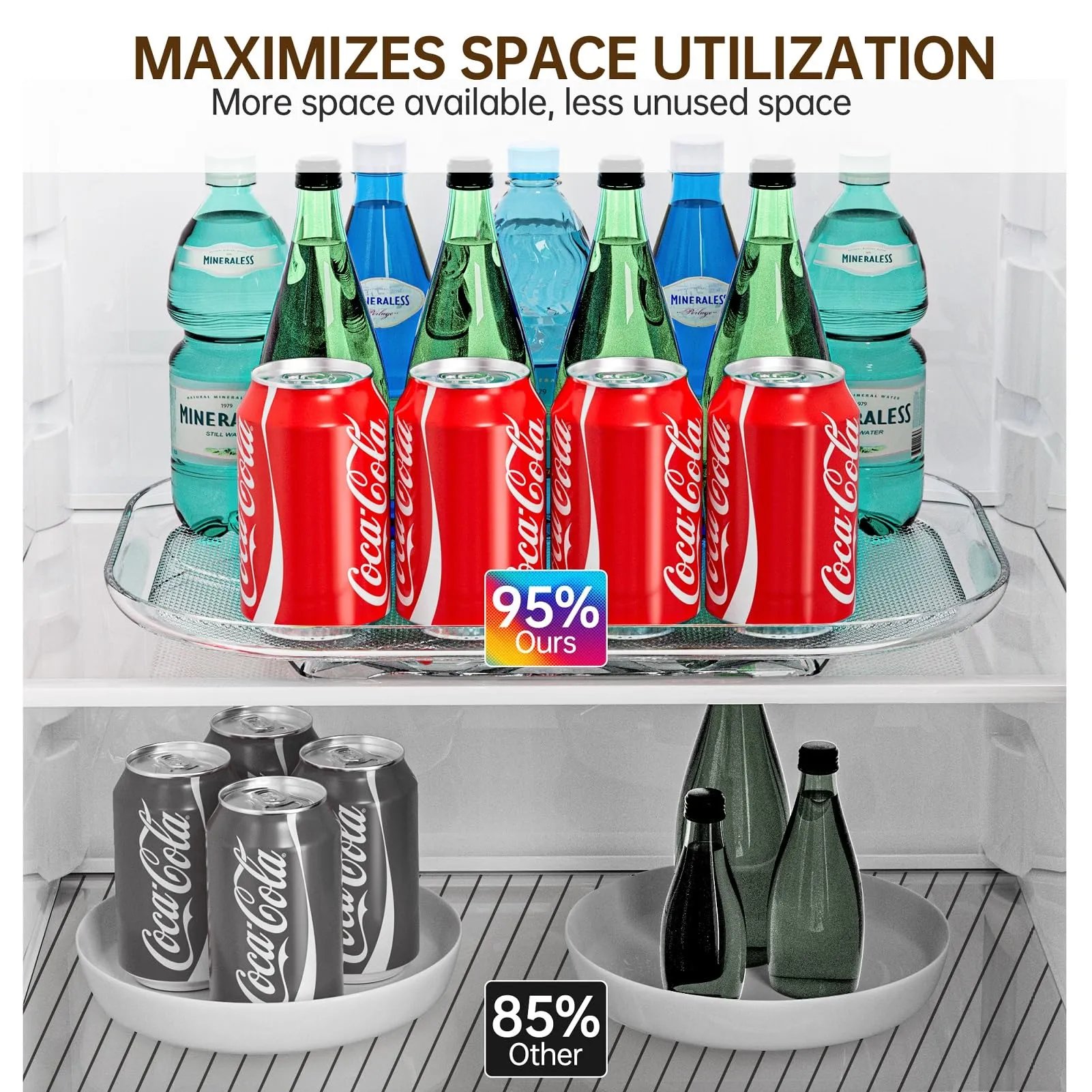 Square Lazy Susan Turntable Organizer