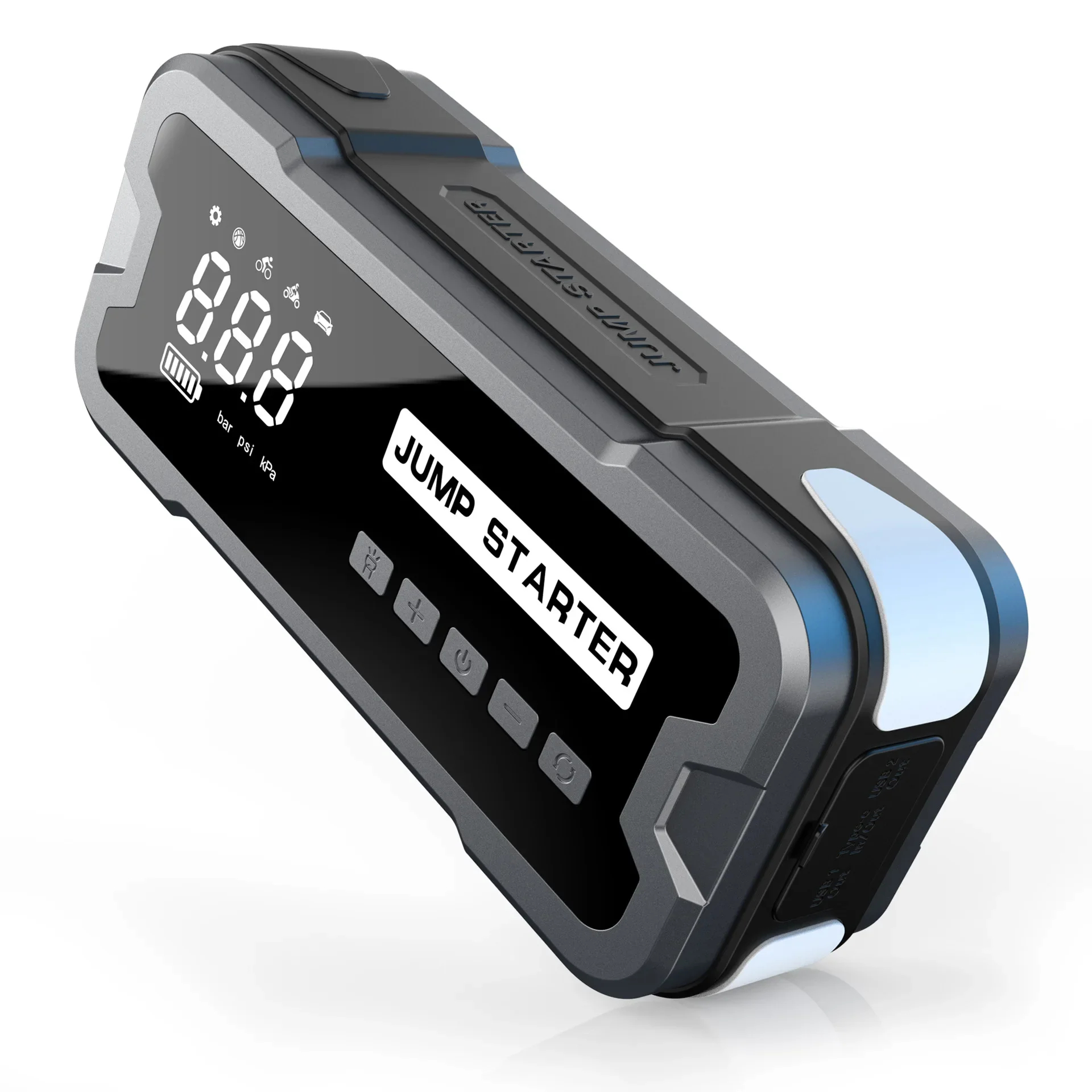 Welnax™ 4 in 1 Portable Jump Starter with Air Pump Pro