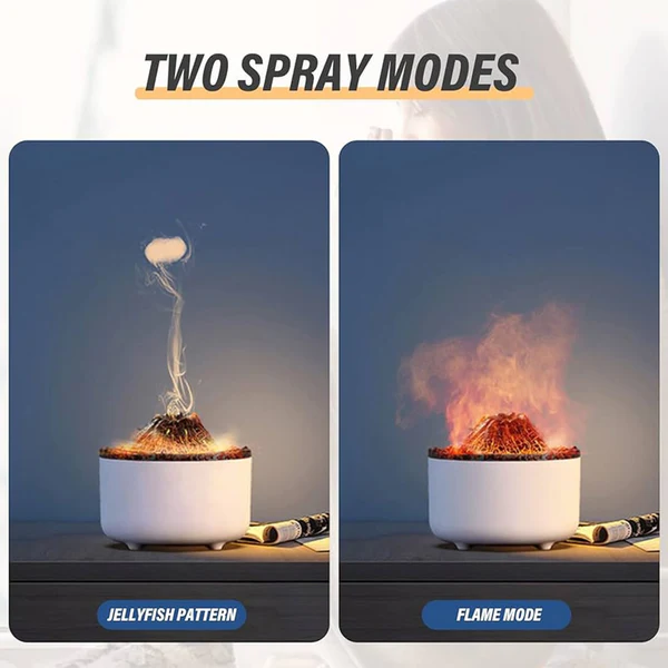 Volcanic Flame Humidifier with Remote