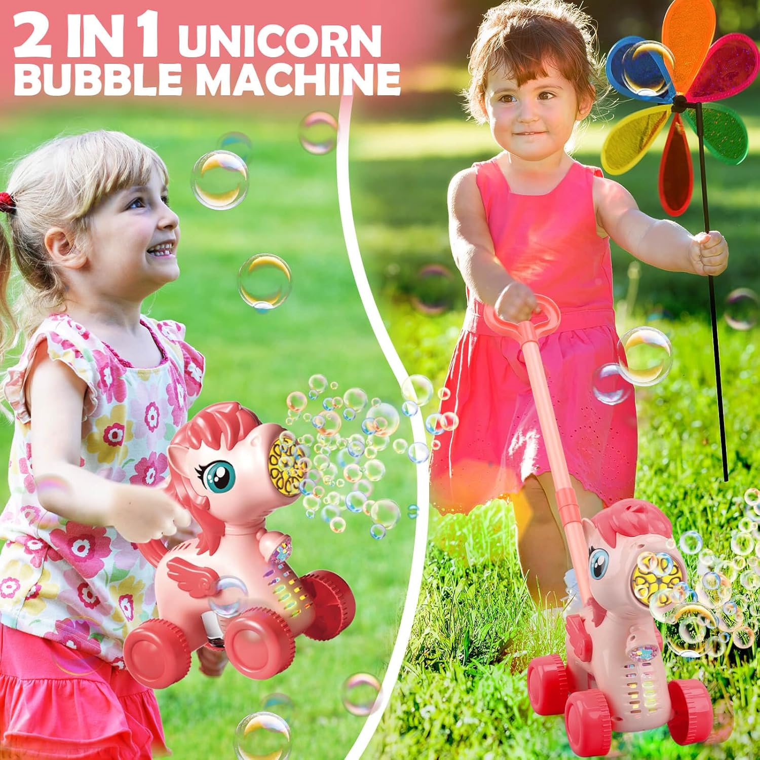 2-in-1 Animal Automatic Bubble Machine- Easter Party Essential & Outdoor Adventure Buddy!