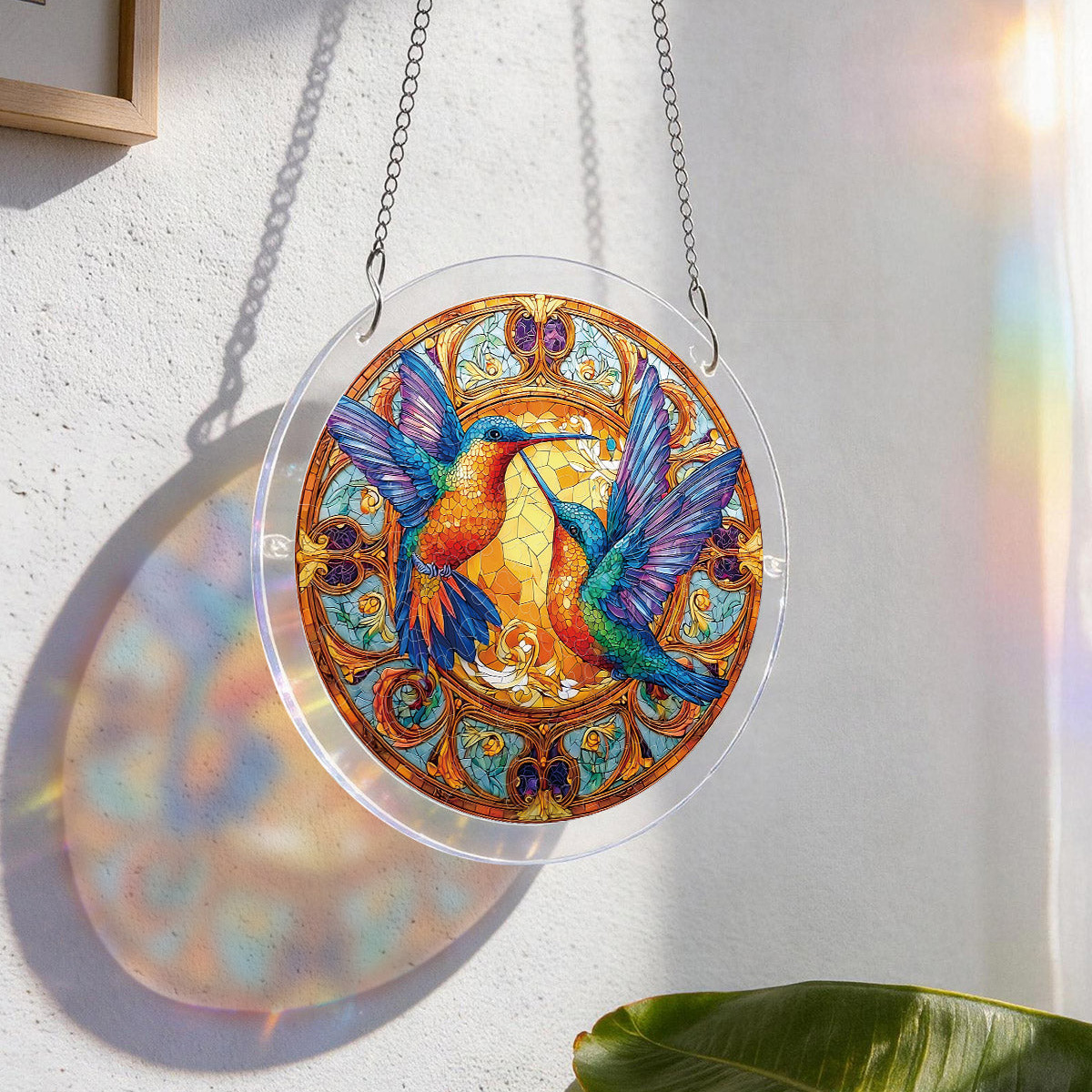 Stained Glass Jigsaw Puzzle Suncatcher