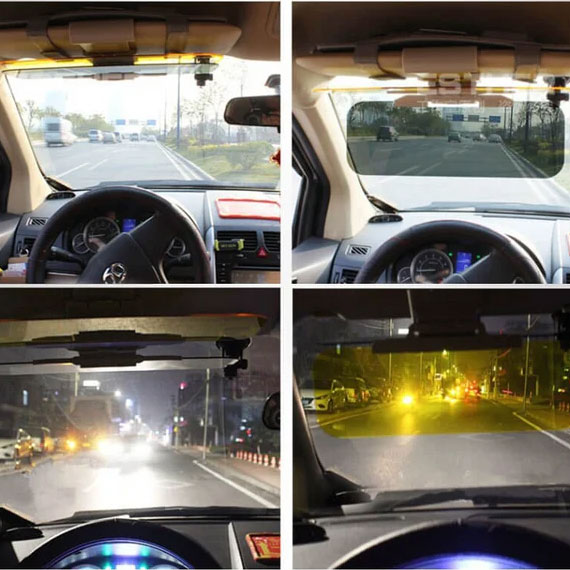 Anti-Glare Safety Day and Night Driving Car Visor Extender