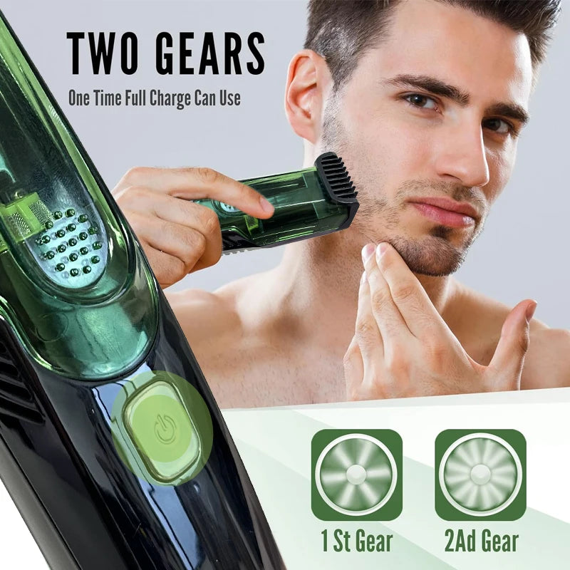 Vacuum Beard Trimmer for Men