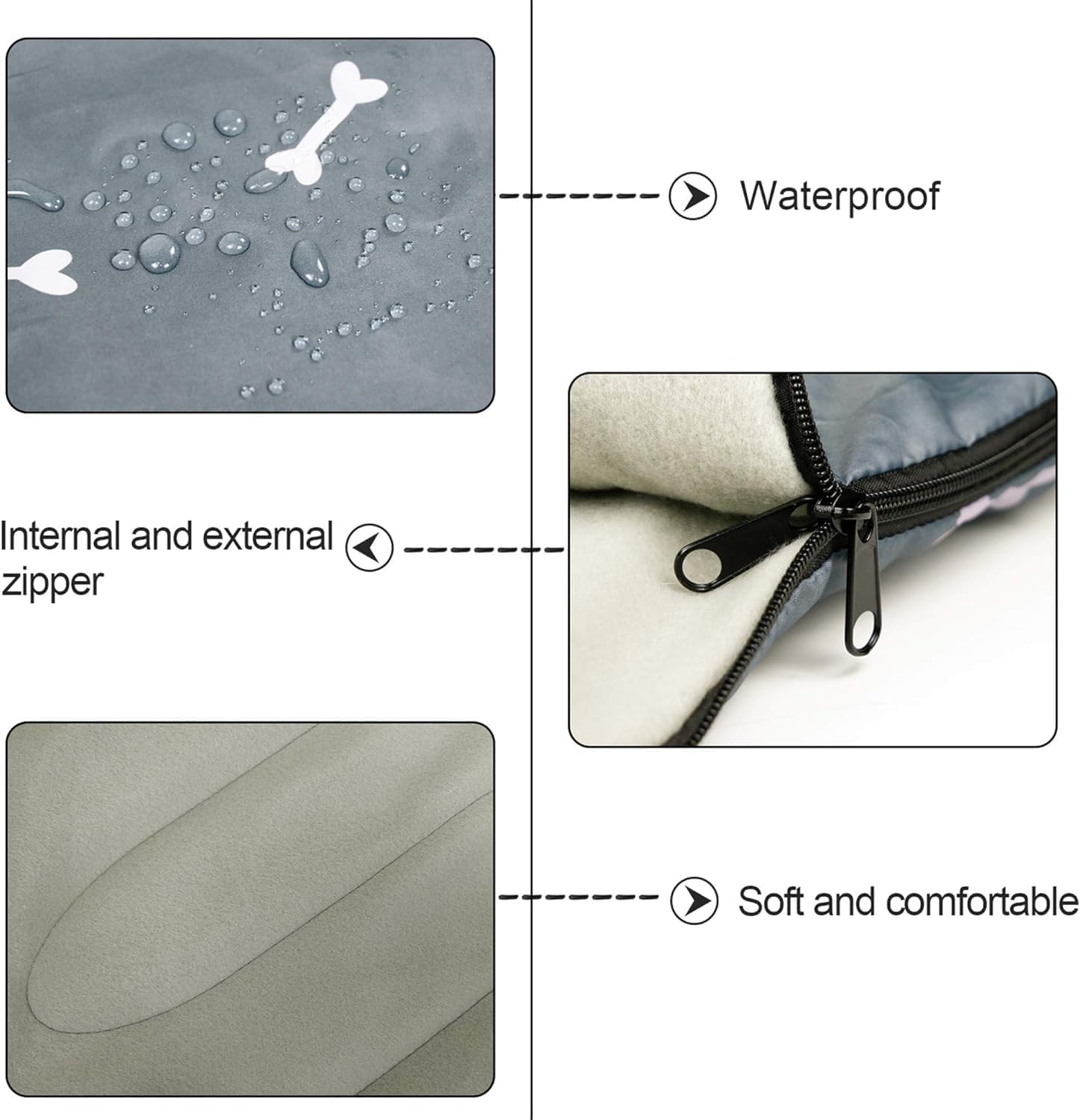 Dog Sleeping Bag Waterproof Warm Packable Dog Bed Mat