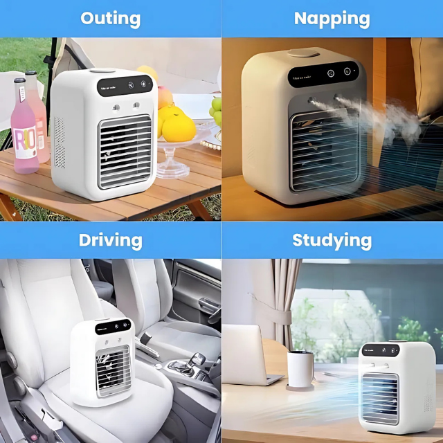 Portable AC with 2 Speeds & 2 Mist Modes