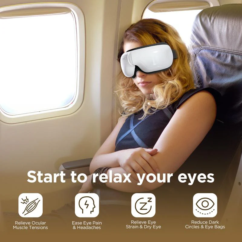 Eye Mask Heated Eye Massager for Migraine