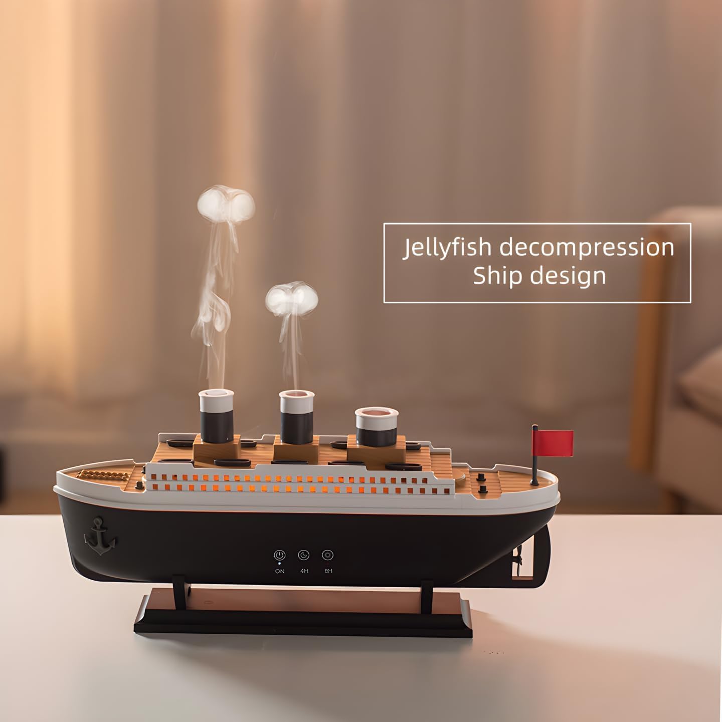 Titanic Ultrasonic Jellyfish Humidifier – Nostalgic Elegance Meets Smart Wellness