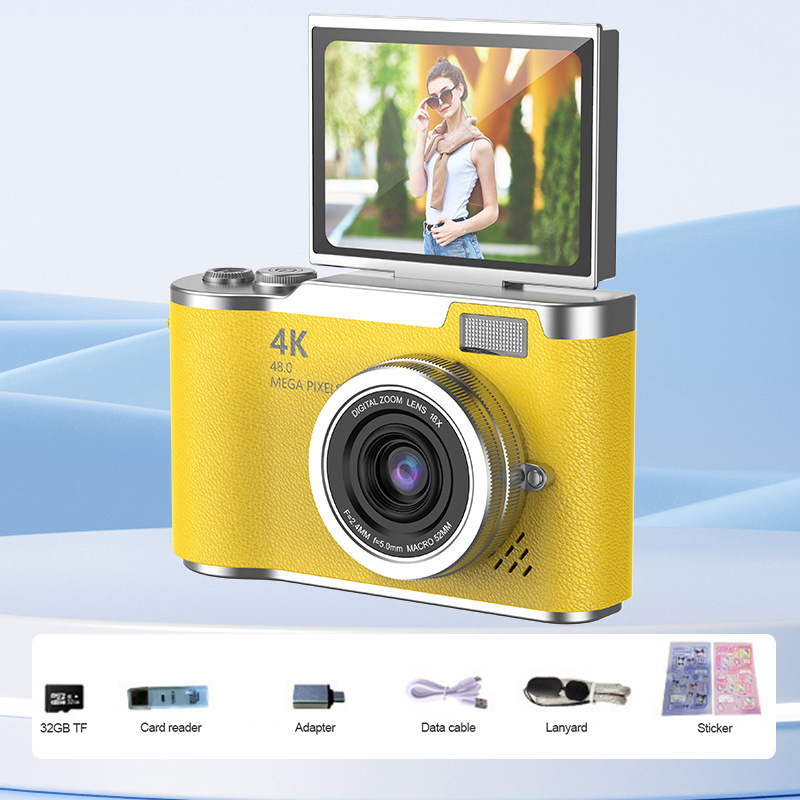 4K Foldable Screen Digital Camera