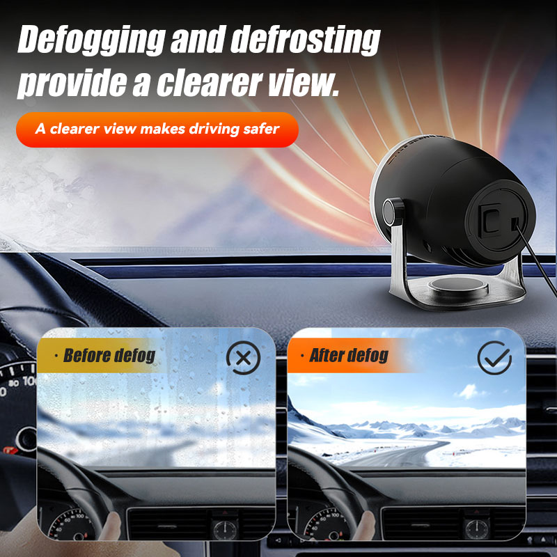Upgraded Version With Larger Wide-Angle Car Heater
