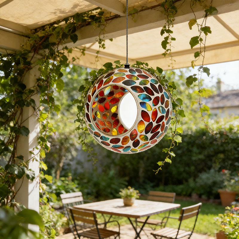 🌈 Handcrafted Glass Hummingbird Feeder – Colorful Garden Accent 🐦✨