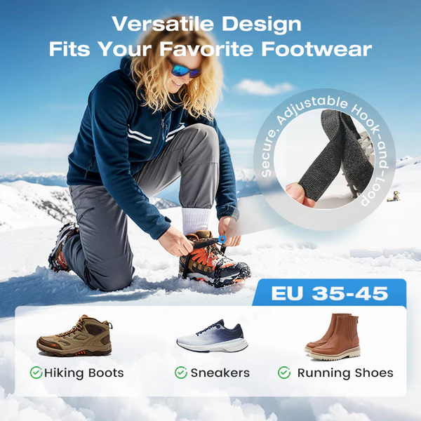  ❄️ WINTER SALE 50% OFF🎉Durable Anti-Slip Ice Cleats Set for Shoes