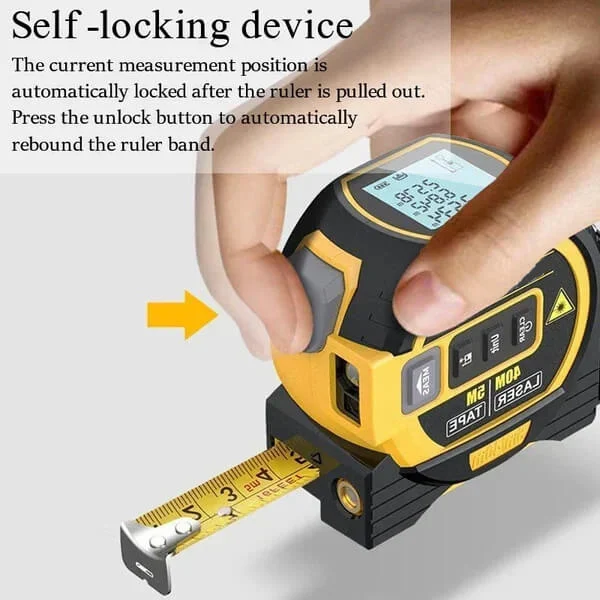 3-In-1 Infrared Laser Tape Measuring (Imperial & Metric)