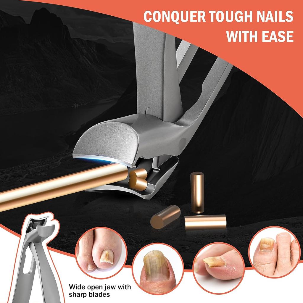 Ergonomic Angled Head Senior Toenail Clipper