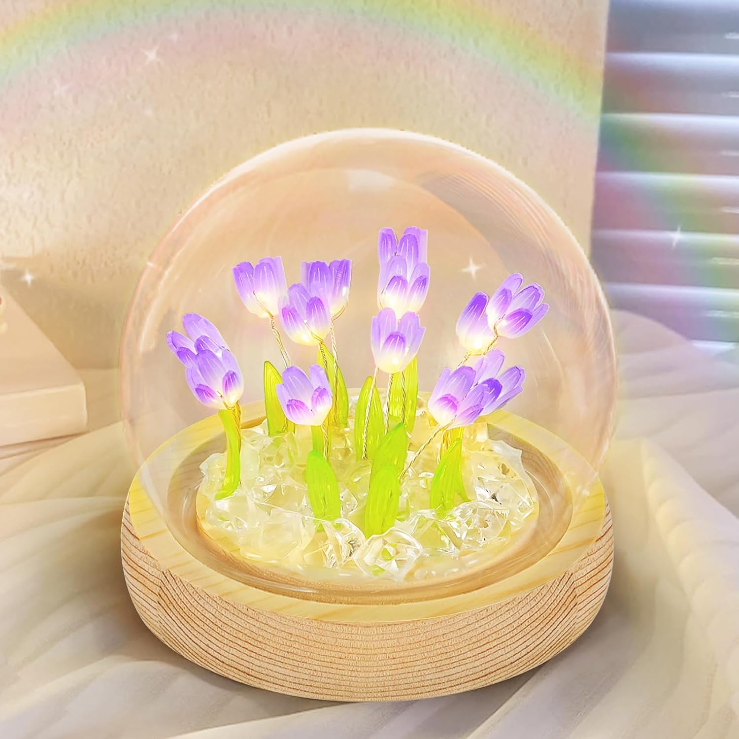 Tulips Night Light Cute Flower Lamp