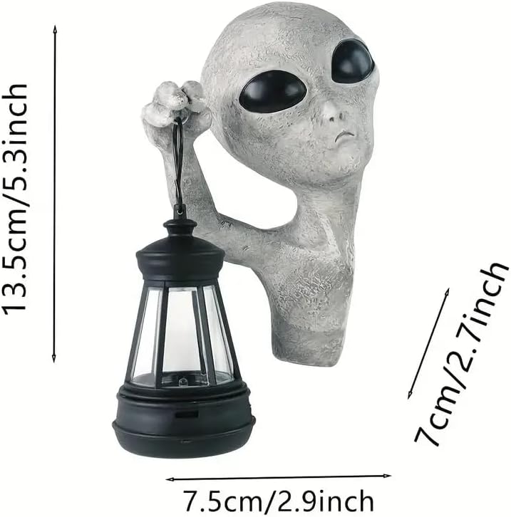 👽Solar Powered Alien Statues Figurines