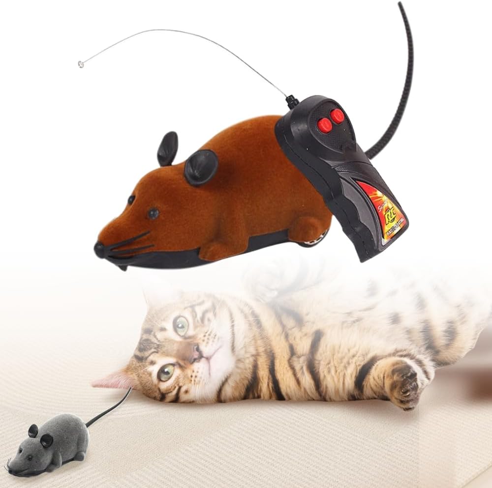 2025 New Interactive Automatic Moving Mouse Toys with Squeaky Sound