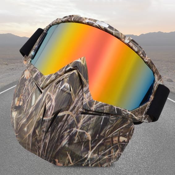 Windproof And Anti-Fog Removable Ski Mask Goggles