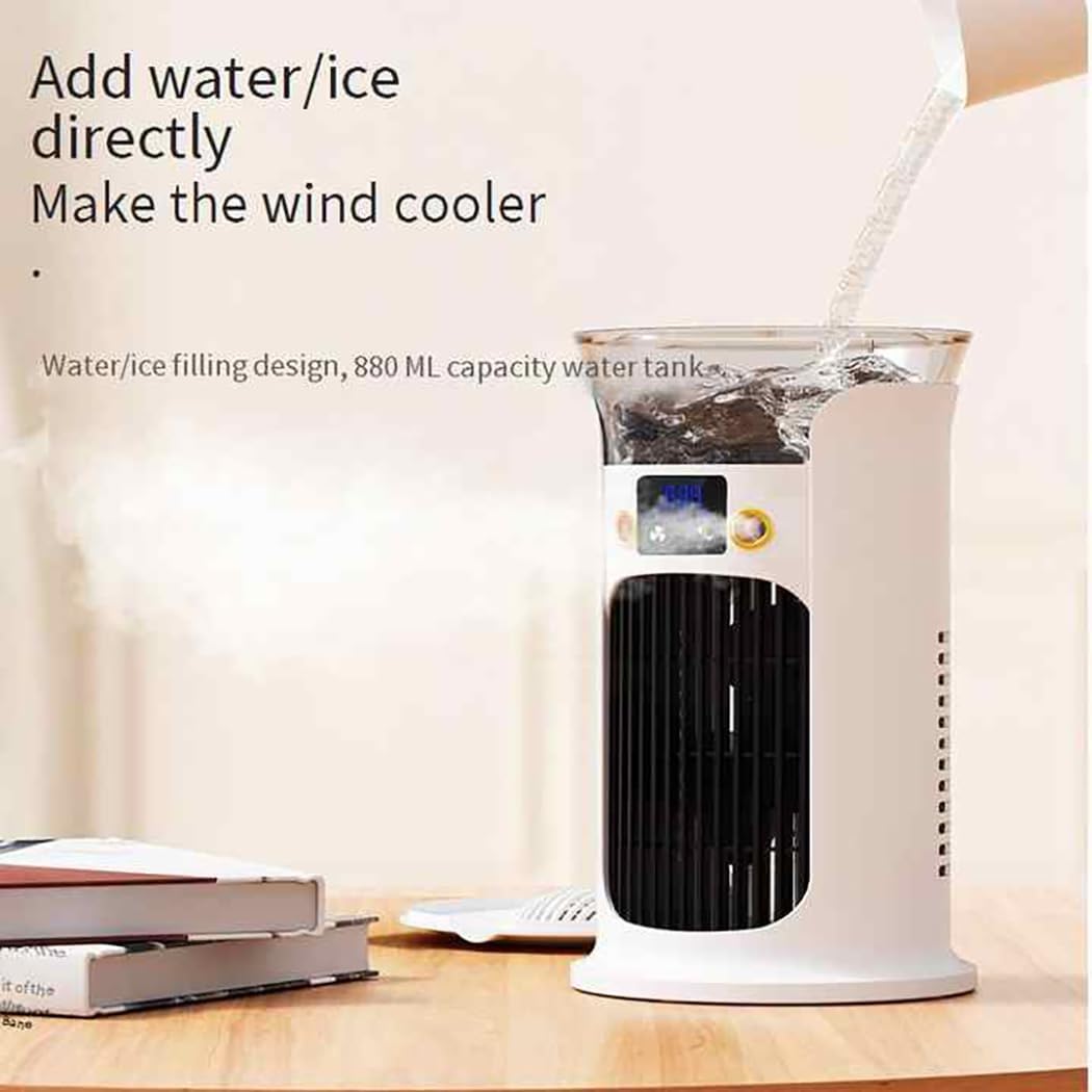 Adjustable Silent Cooling Fan With Humidifier