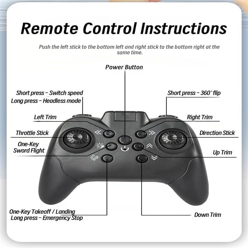 Flying Sword RC Glider, RC Gesture sensing Controlled with Autopilot & Gyro Stabilizer