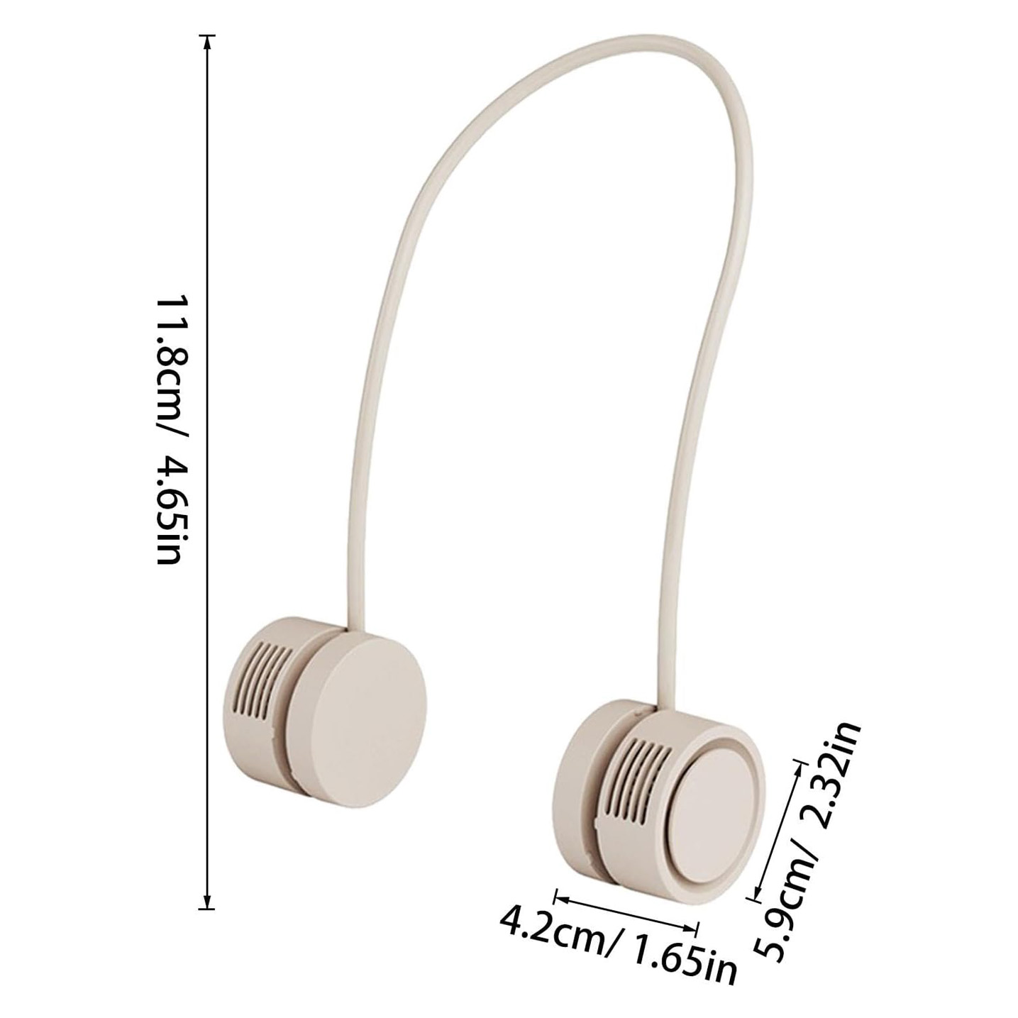 Portable Bladeless Neck Fans, 4000mAh Foldable Rechargeable Bladeless Fan