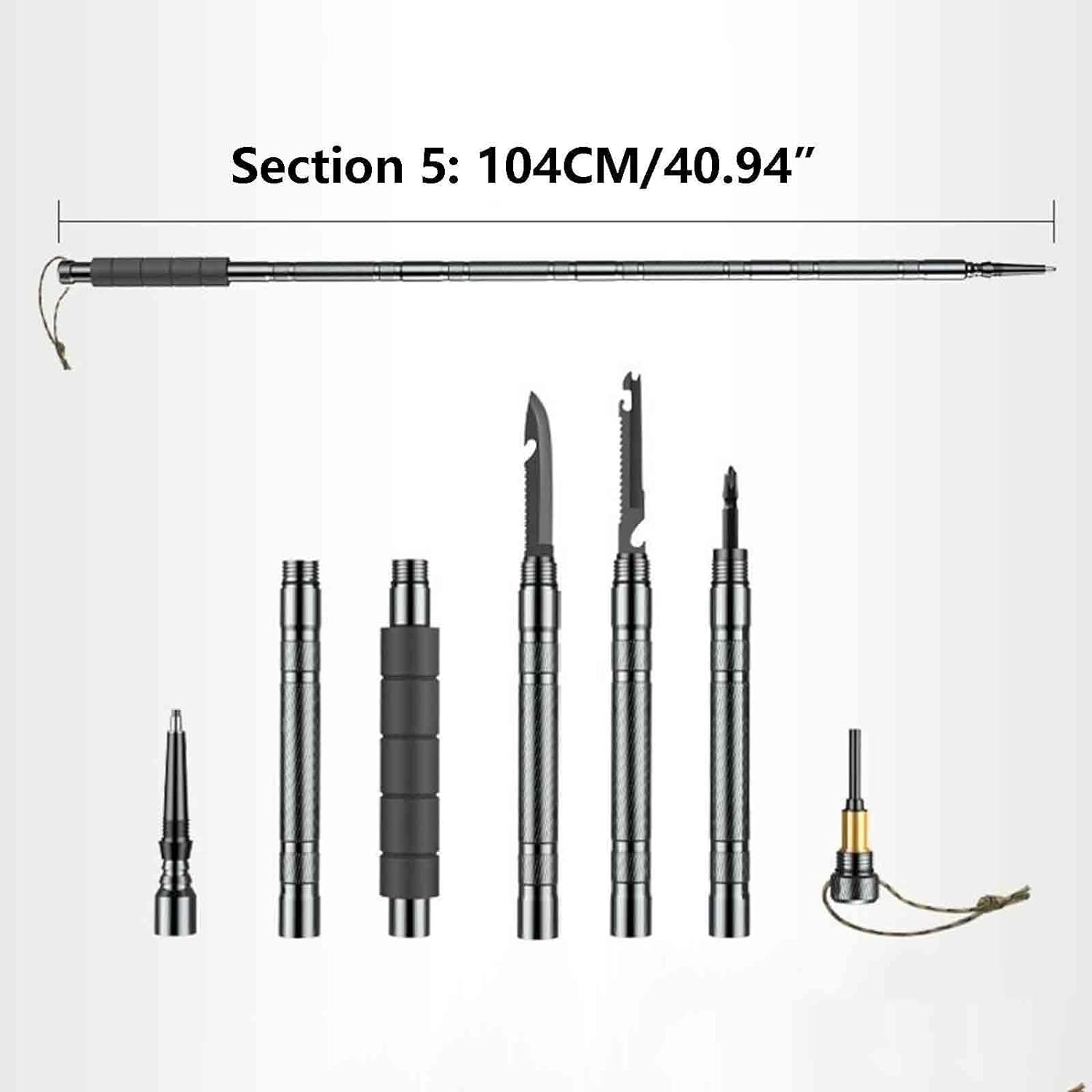 Multi-Purpose Outdoor Survival Walking Stick