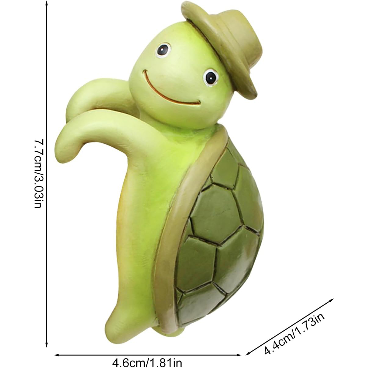 Climbing Tortoise Flower Pot Hugger Figurines
