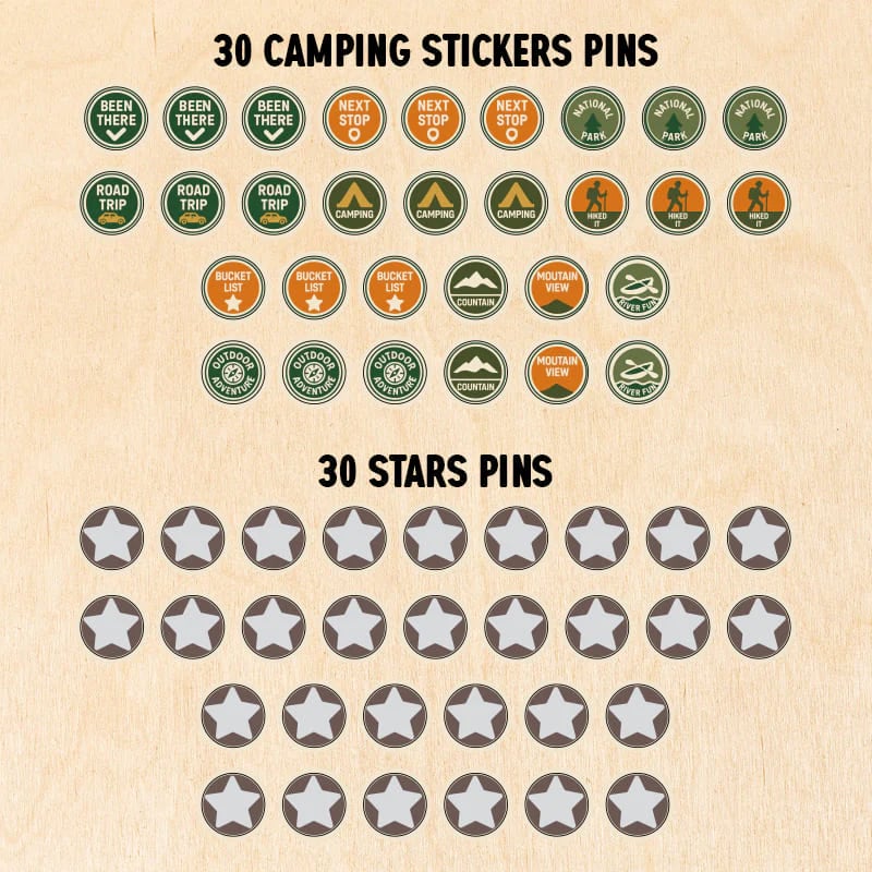 The United States Wooden Map Puzzle Full Packed (Made in USA)