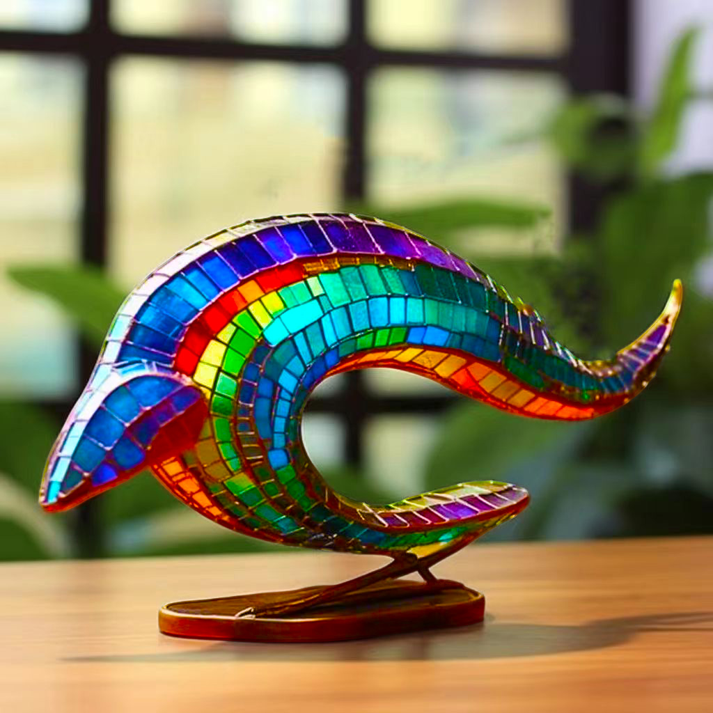 Colored Animal Sitting Desktop Ornaments