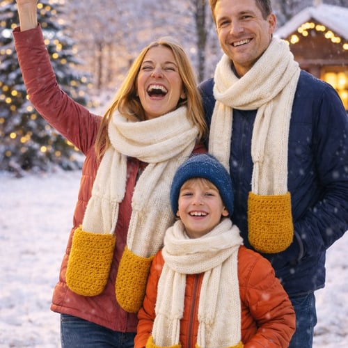 🧀 Cozy Mozzarella Cheese Scarf – Warm Hands & Big Smiles! 🧣❄️ Perfect Winter Fun!