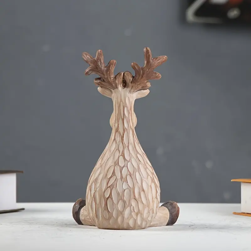 Cute Resin Elk Figurine