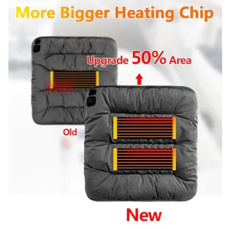 Car Heated Seat Cushion Winter Plush Seat Cushion