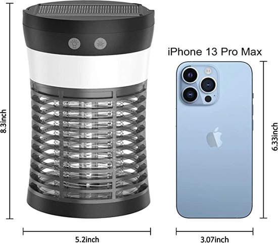 Solar Bug Zapper Outdoor Waterproof