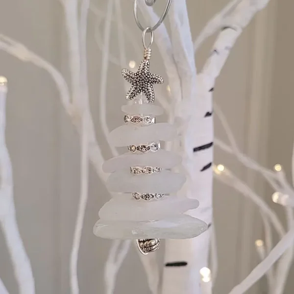 🔥LAST DAY 49% OFF - Sea Glass Christmas Tree Ornament