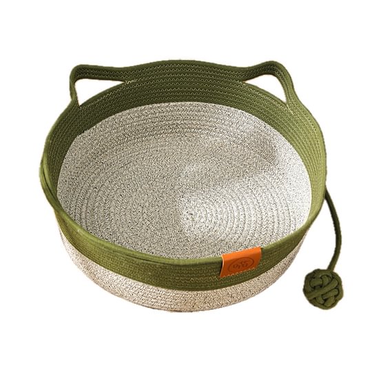 Handwoven Cotton Rope Cat Bed