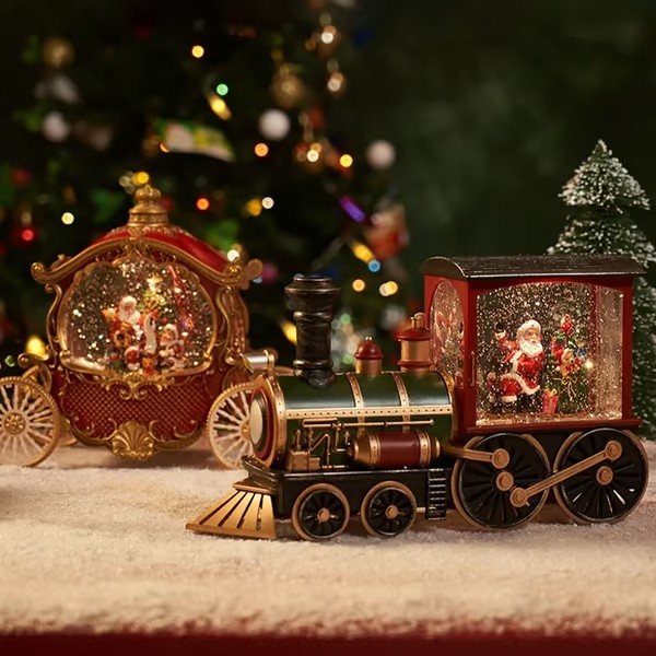 🎅Christmas Eve train snowflake Music Box
