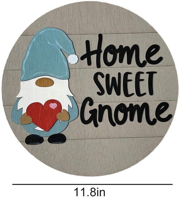 Cute 3D Seasonal Interchangeable Gnome Door Hanger