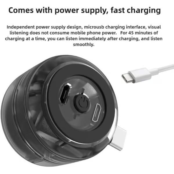  🔊Portable 5X Speaker Amplifier–Plug & Play for Music/Calls 