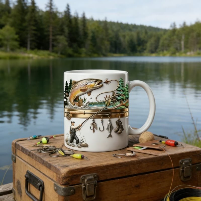 🎣Hooked on Fishing Coffee Mug