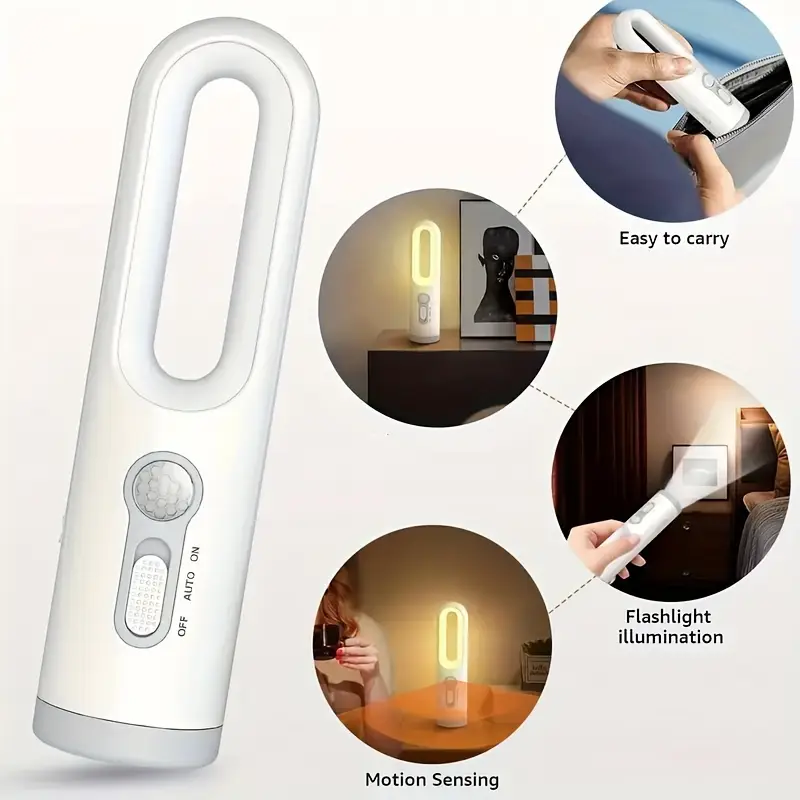 Modern Rechargeable LED Night Light with Motion Sensor