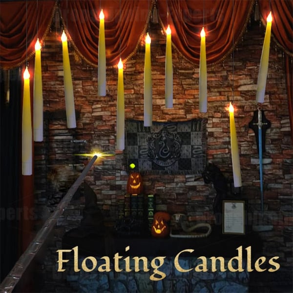 HARRY POTTER FLOATING CANDLES WITH WAND