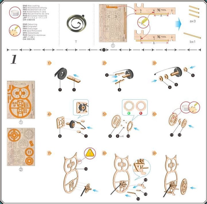 New Year 48% OFF - Super Wooden Mechanical Model Puzzle Set