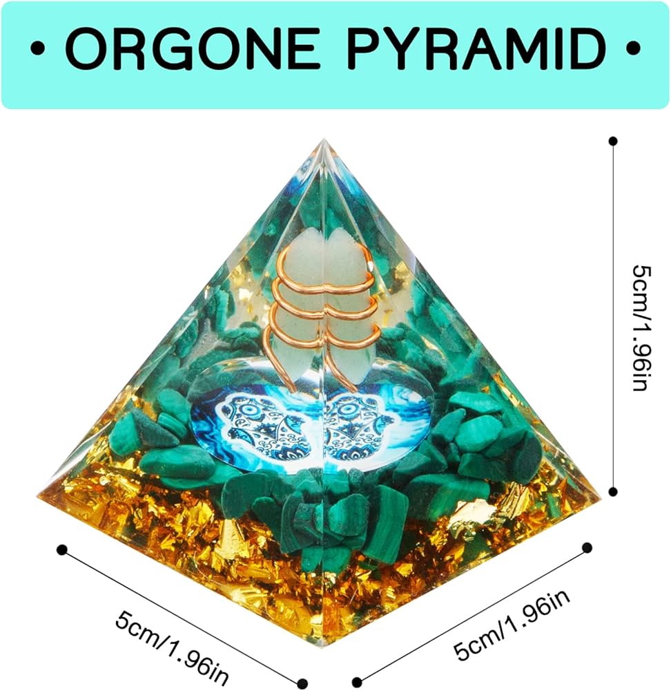 Amazon.com: Orgone Pyramid, Small Healing Crystal Pyramid Porstive Energy  Generator, Orgonite Pyramid for Resist Stress, Bring Good Luck and Wealth :  DRTMLY: Home & Kitchen