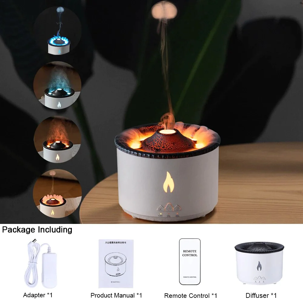Volcanic Flame Humidifier with Remote