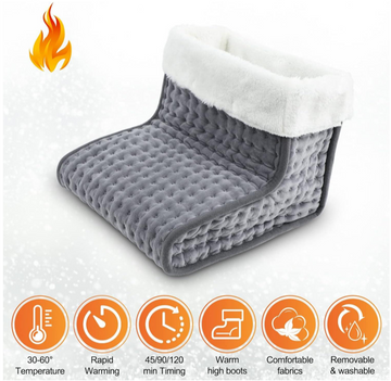 Electric Foot Warmer With Washable Lining (Dark Gray) 🔥🧦