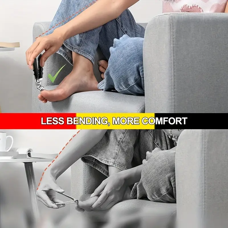 🏥Sharp Curved Blades Nail Clipper with Long Handle