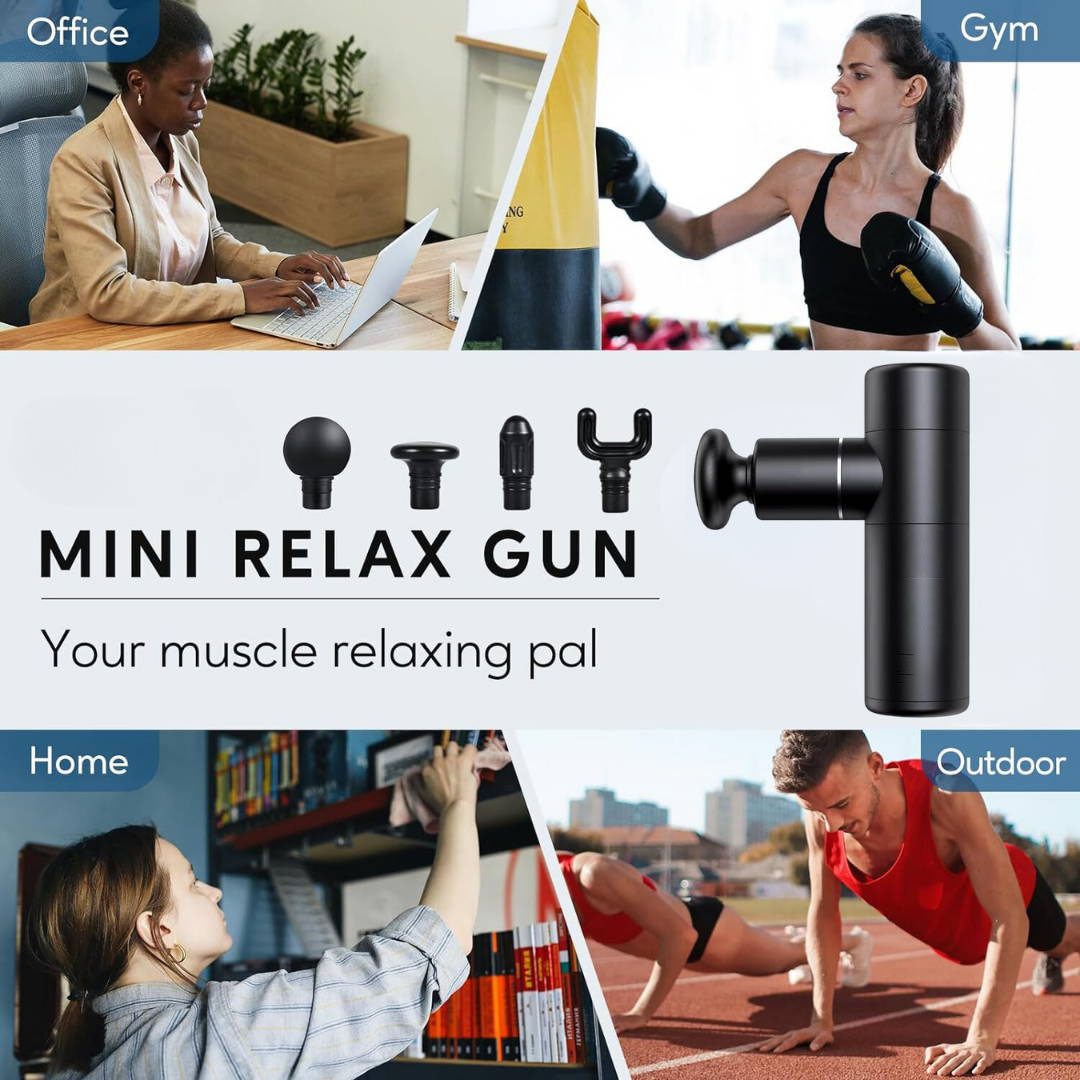Mini portable impact electric massage gun