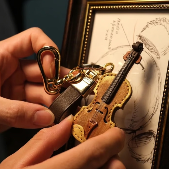 🔥Last Day 50% OFF🎁Crafted Leather Violin & Cello Keychain🎻