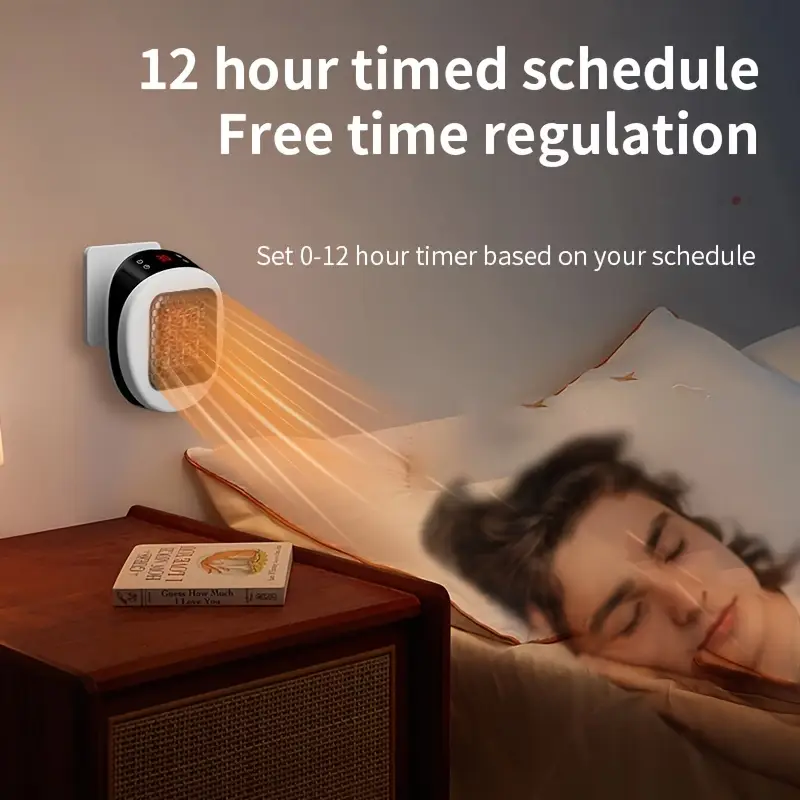 600W PTC Ceramic Wall-Mounted RC Space Heater