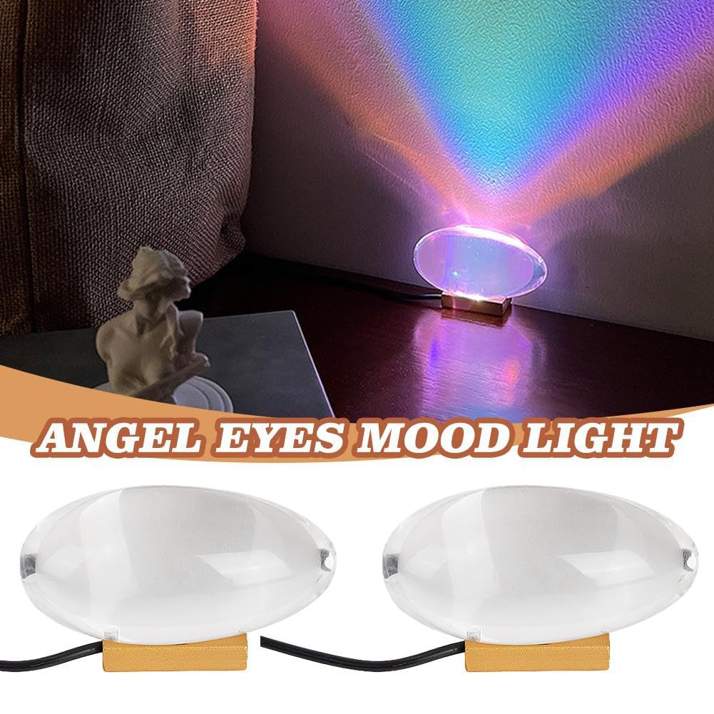 Valentine's Day Gift Angel Eyes Projection Rainbow Night Light